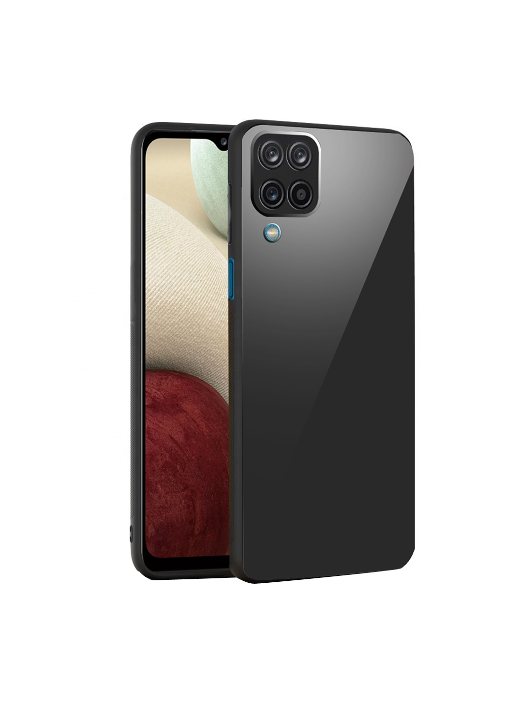

Karwan Shock Proof Samsung Galaxy F62 Phone Back Case, Black