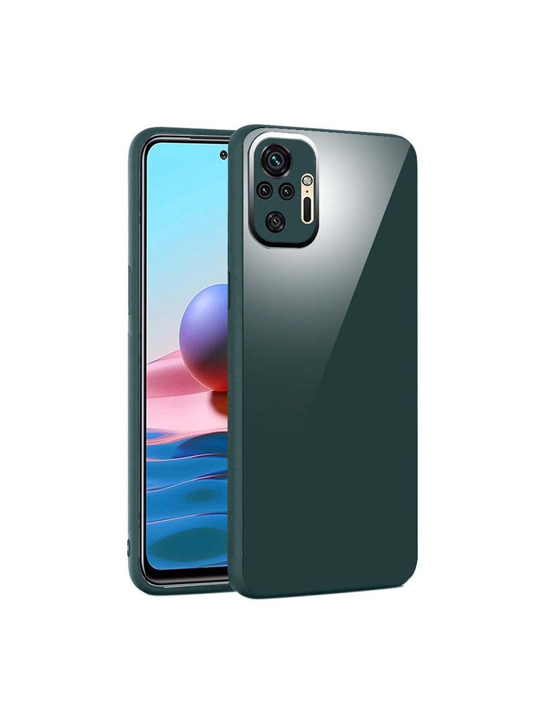 

Karwan Shock Proof Mi Redmi Note 10 Pro Phone Back Case, Green