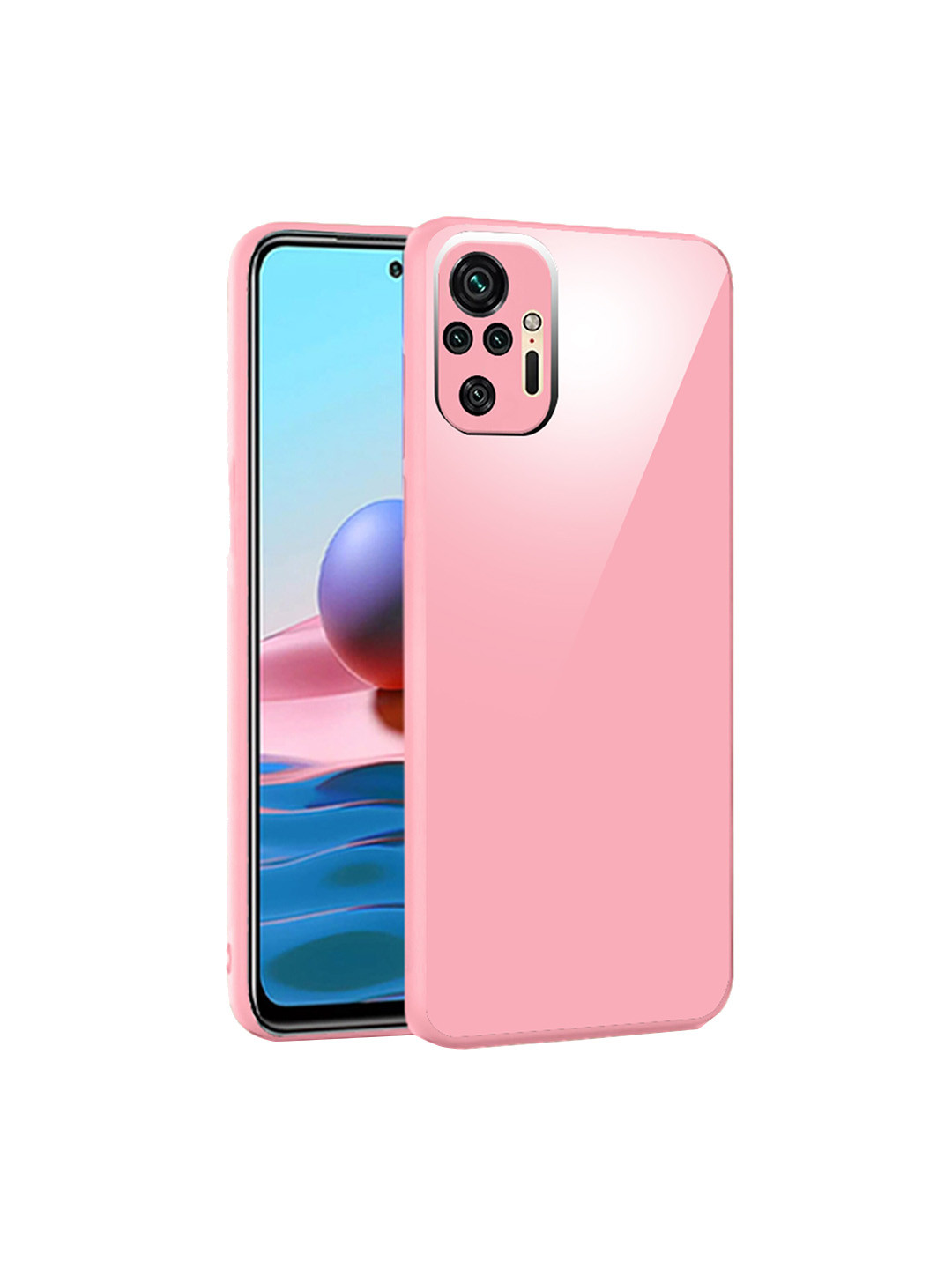 

Karwan Redmi Note 10 Pro Mobile Back Cover, Pink