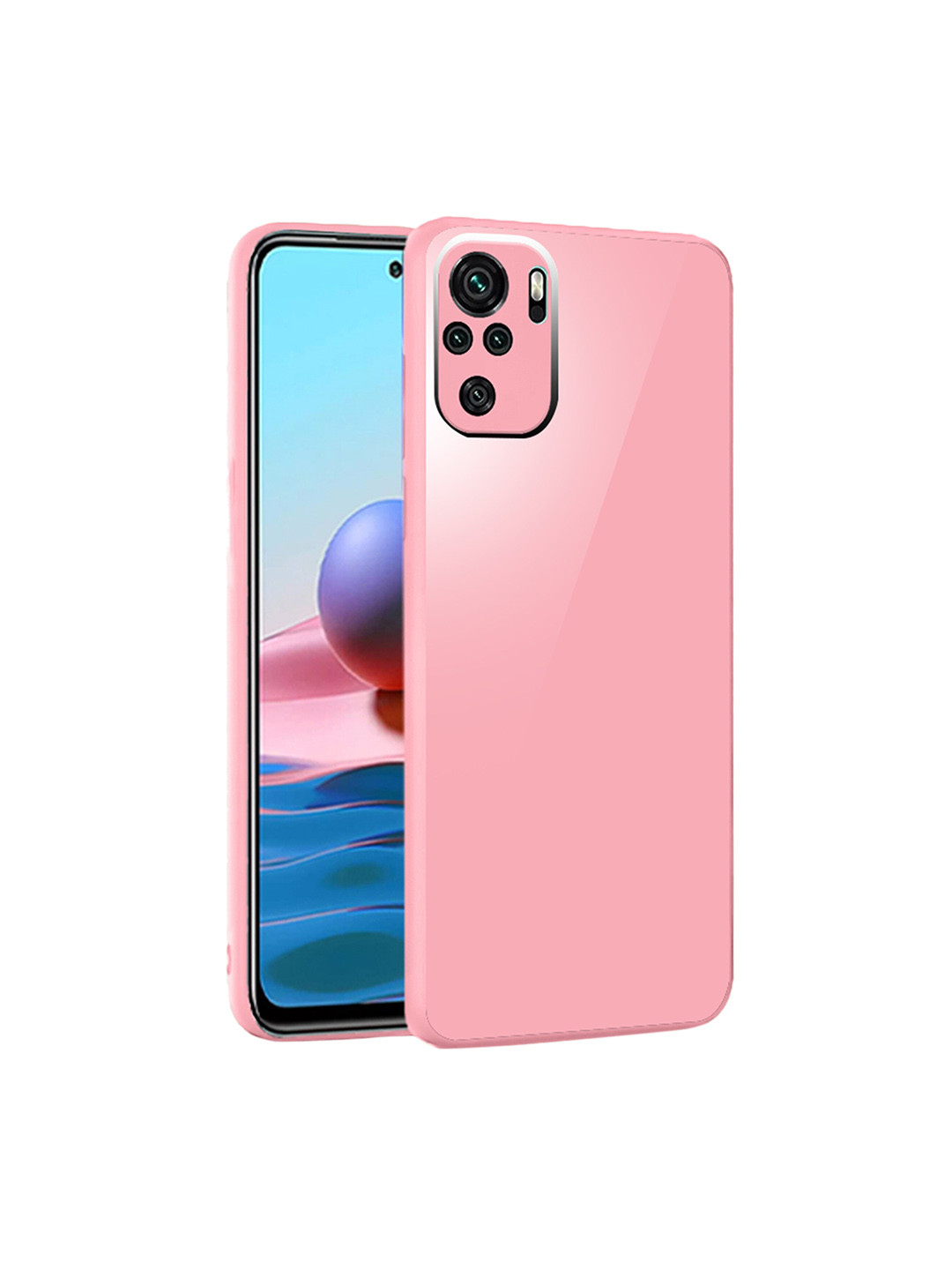 

Karwan Redmi Note 10 Mobile Back Cover, Pink