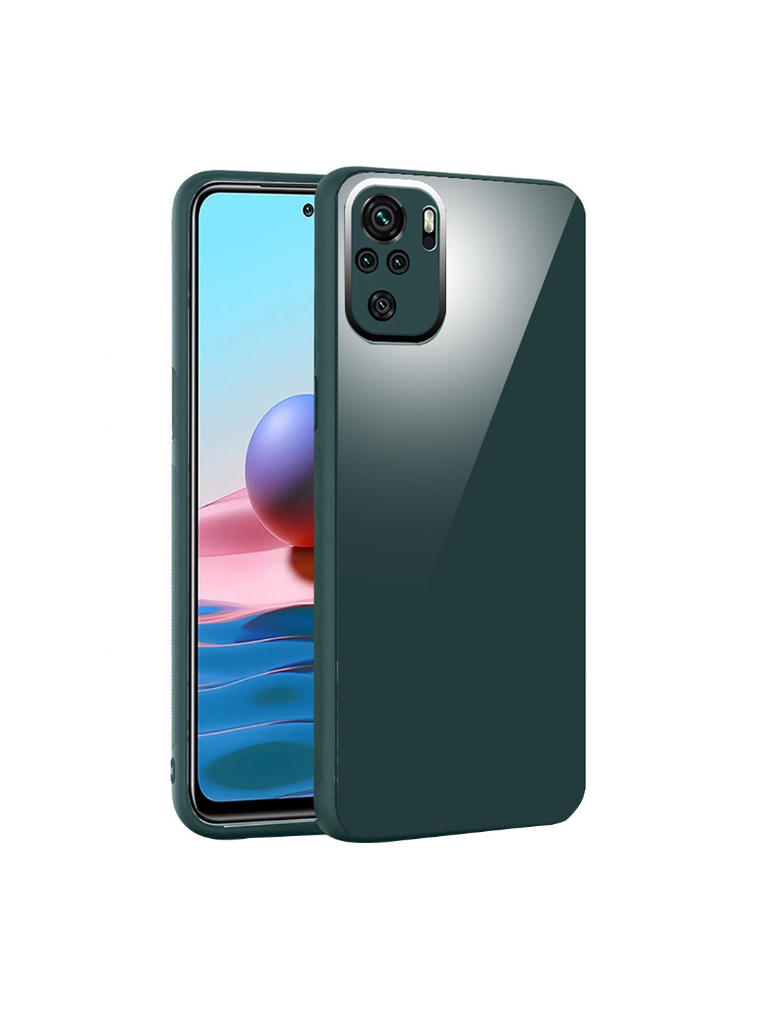 

Karwan Mi Redmi Note 10 Mobile Back Cover, Green