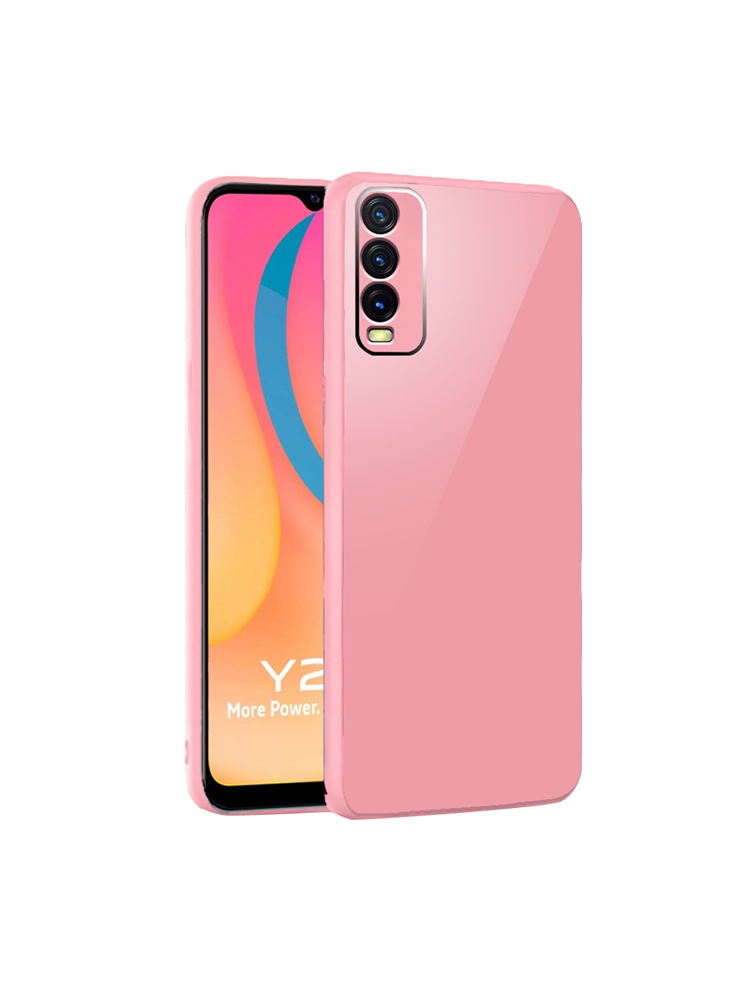 

Karwan Shock Proof Vivo Y20 Phone Back Case, Pink