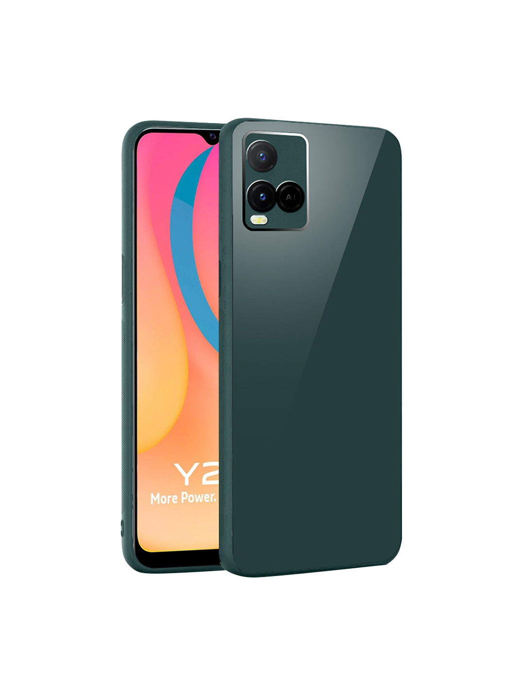 

Karwan Vivo Y21 Shock Proof Phone Back Case, Green