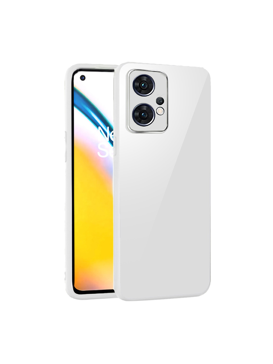 

Karwan Scratch Proof OnePlus Nord CE 2 Lite 5G Polycarbonate Phone Back Case, White