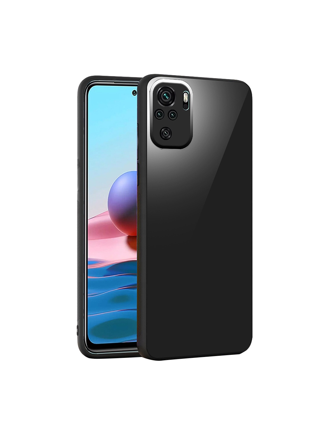 

Karwan Mi Redmi Note 10 Mobile Back Cover, Black