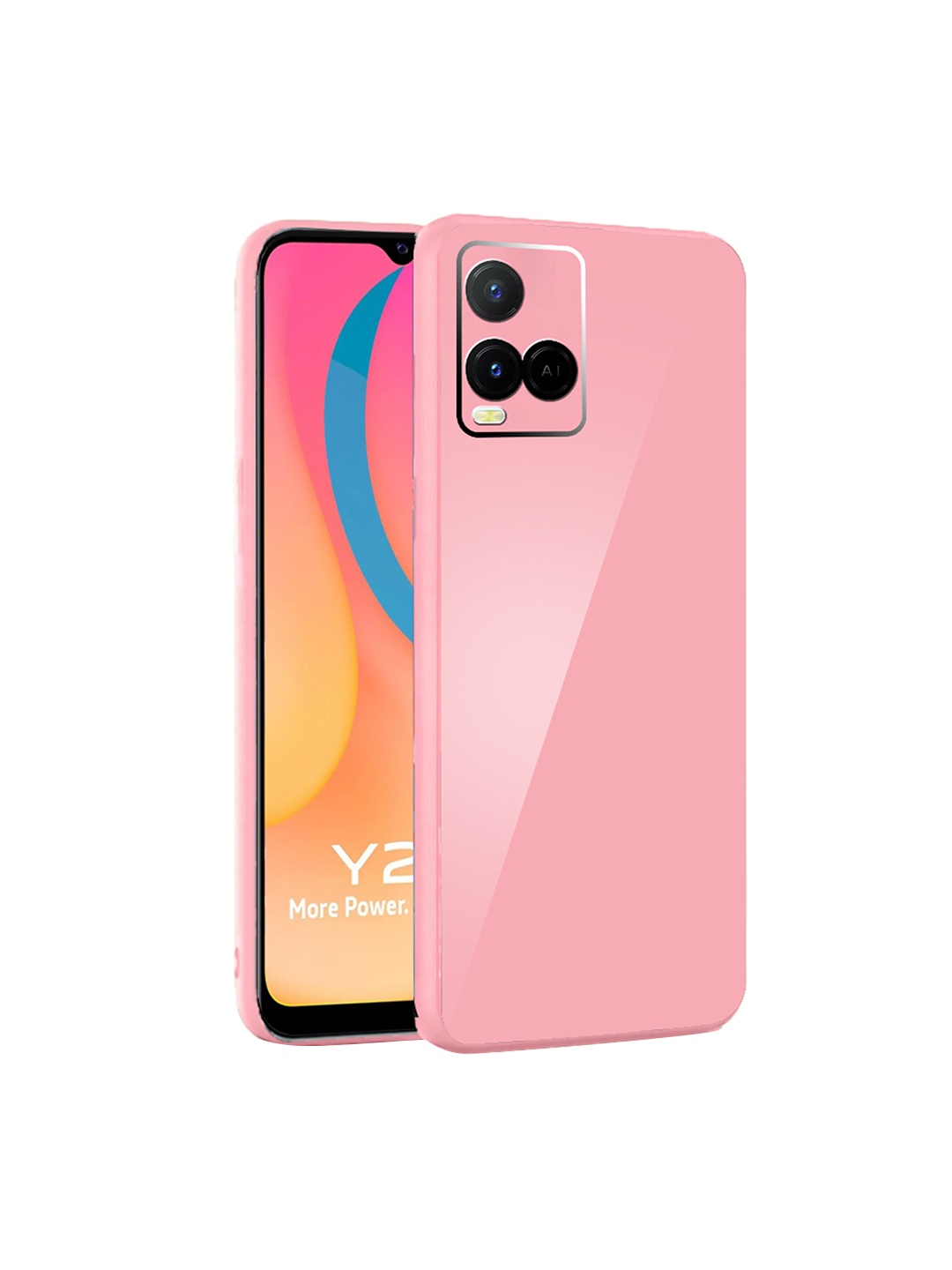 

Karwan vivo Y21 Back Case, Pink