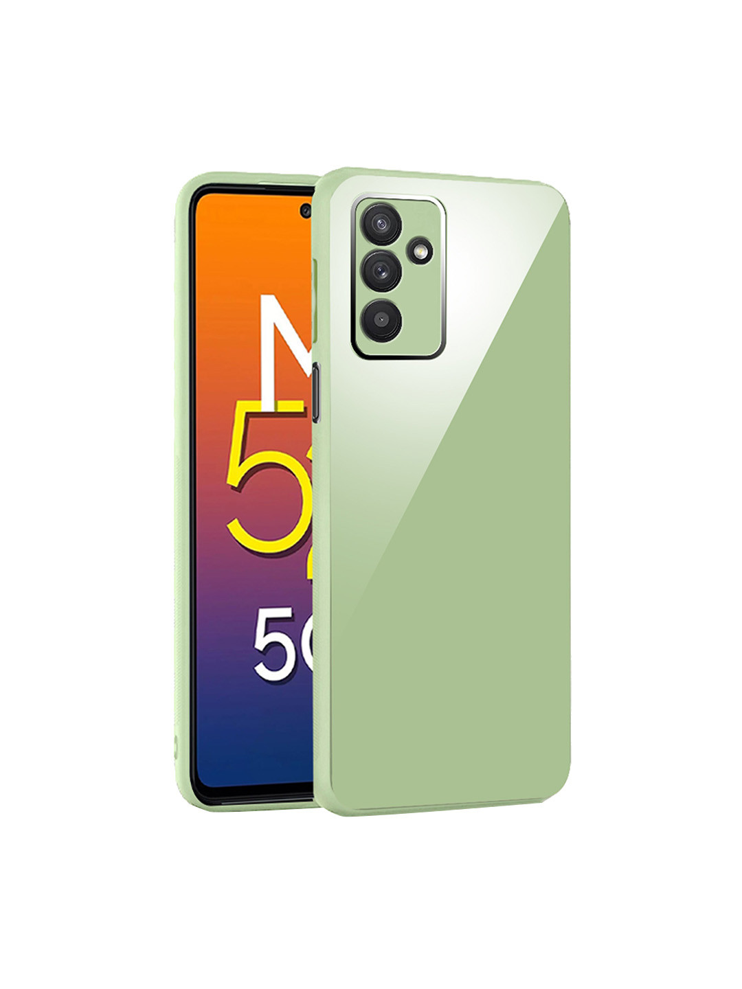 

Karwan Samsung Galaxy M52 5G Phone Back Cover, Green