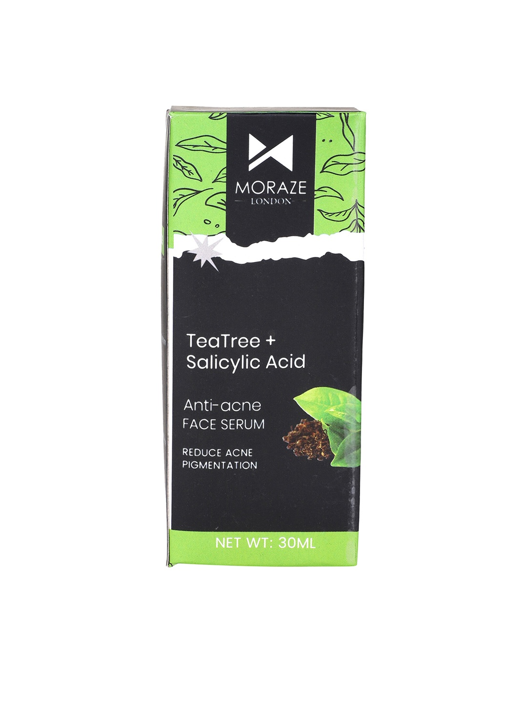 

Moraze Tea Tree & Salicylic Acid Face Serum for Reducing Acne & Pigmentation - 30 ml, Black