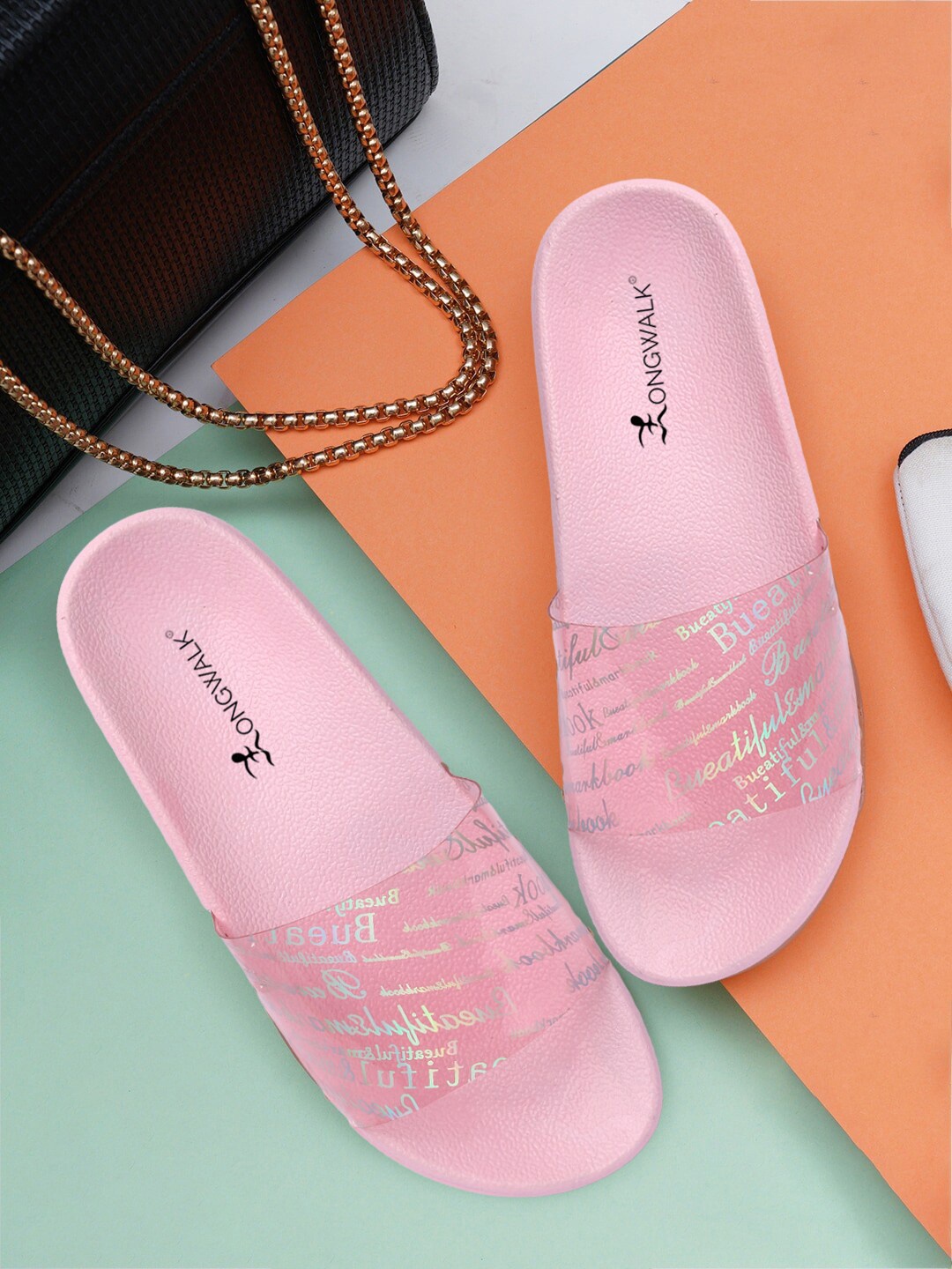 

Longwalk Women Printed Flatform Heels, Pink