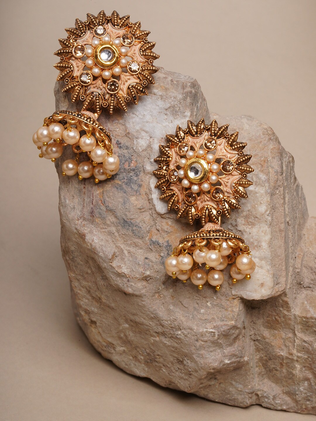 

Anouk Gold-Plated Classic Jhumkas Earrings