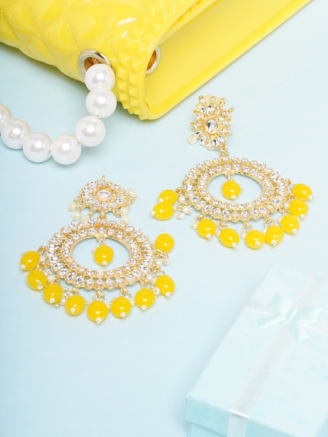 

Anouk Gold-Plated Contemporary Drop Earrings