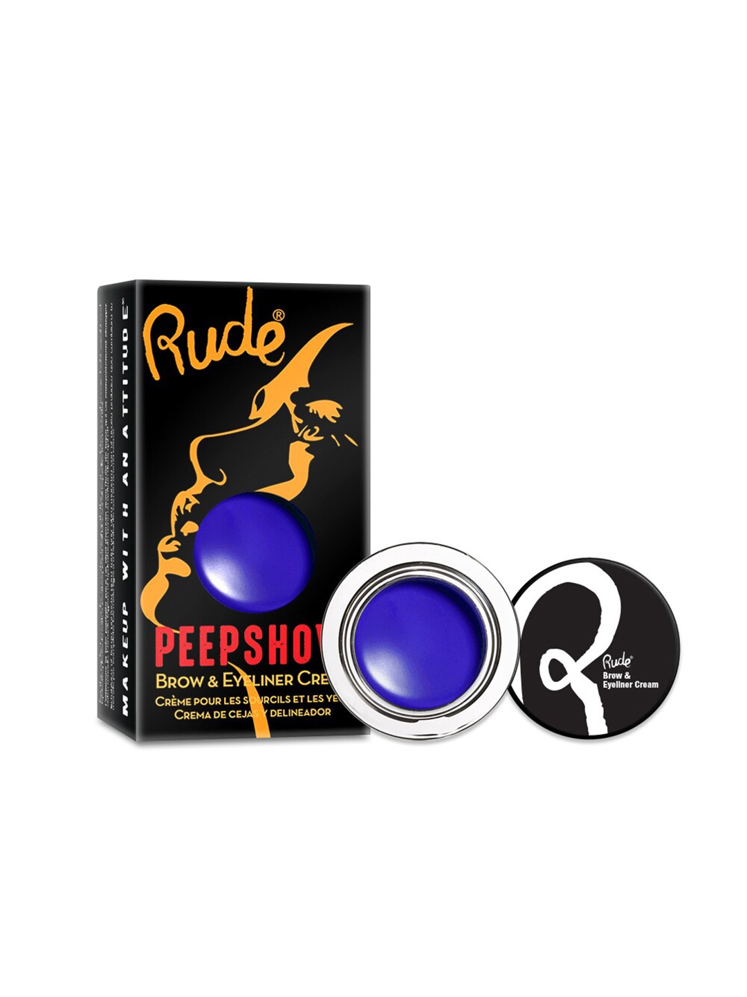 

Rude Cosmetics Cruelty-Free Peep Show Brow & Eyeliner Cream 3 g - Excitement, Blue