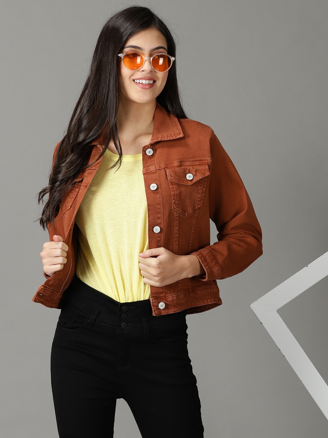 

SHOWOFF Women Denim Jacket, Rust