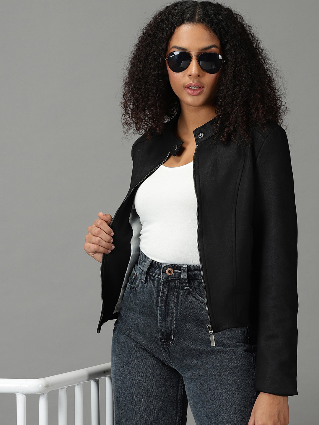 

SHOWOFF Women Corduroy Tailored Jacket, Black