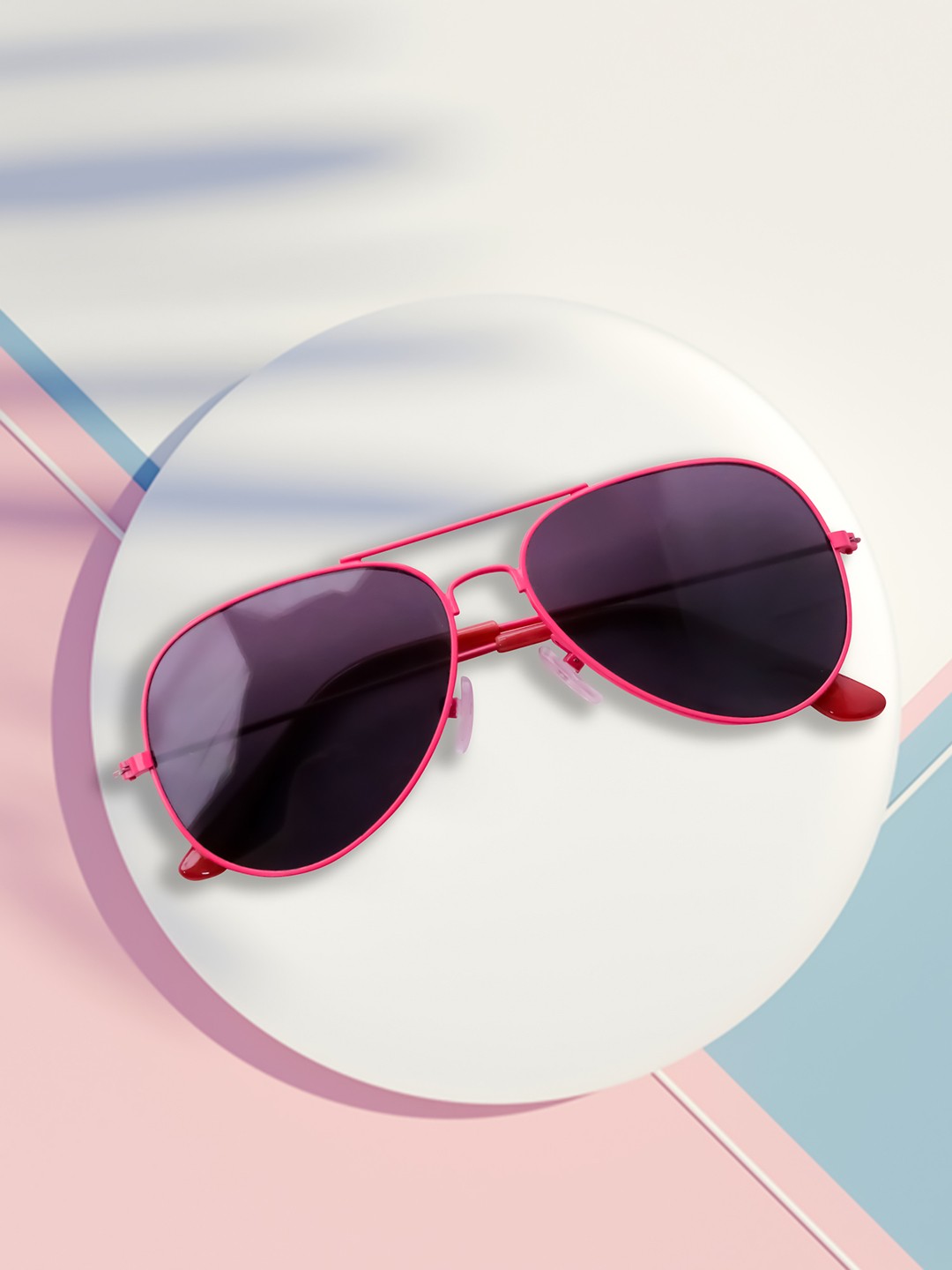 

Spiky Kids Aviator Sunglasses with UV Protected Lens-K123_Red