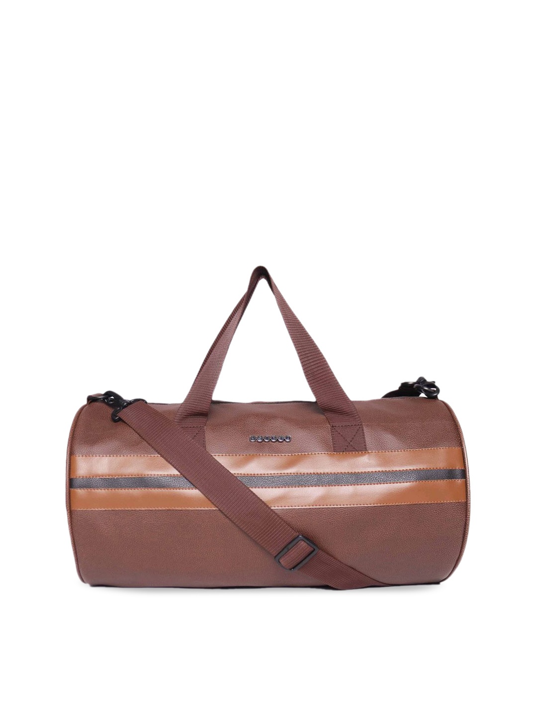 

ASTRID Men Printed Sports Or Gym PU Duffle Bag, Brown