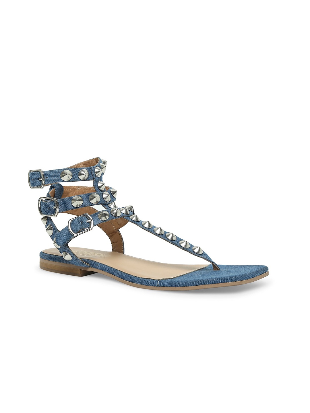 

Tao Paris WANDERLUST By Seema K Sajdeh Women Embellished Mid Top Gladiators Flats, Blue