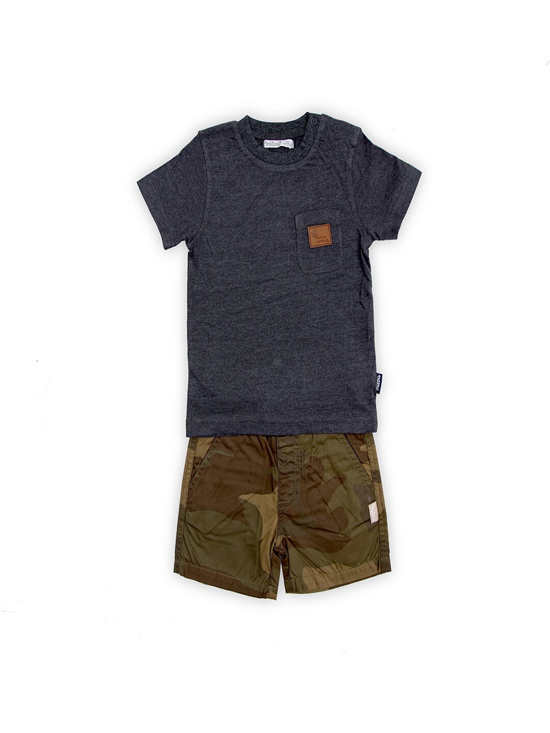 

milou Boys T-shirt with Shorts Set, Black