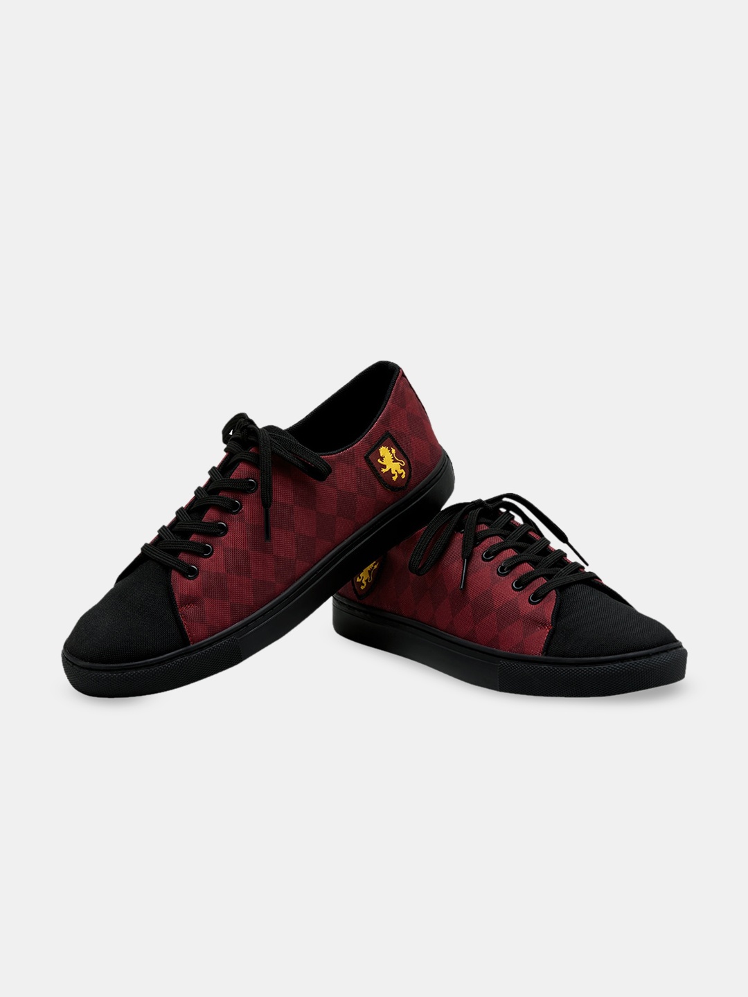 

The Souled Store Men Printed Sneakers, Burgundy