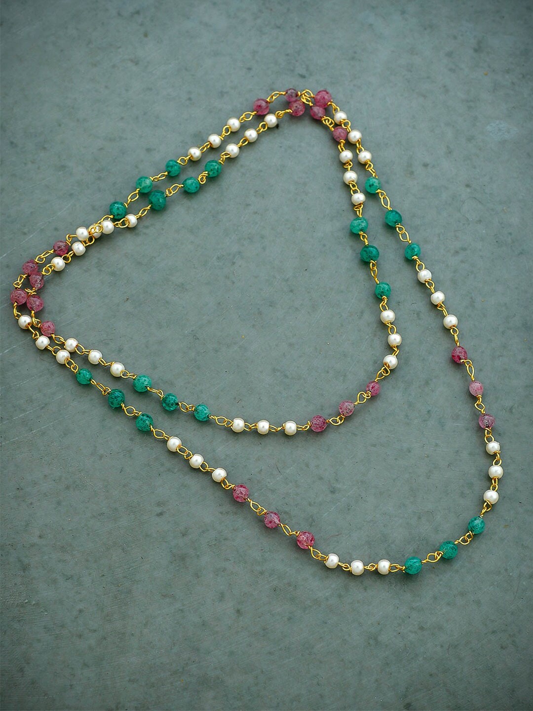 

Silvermerc Designs Gold-Plated Beaded Necklace