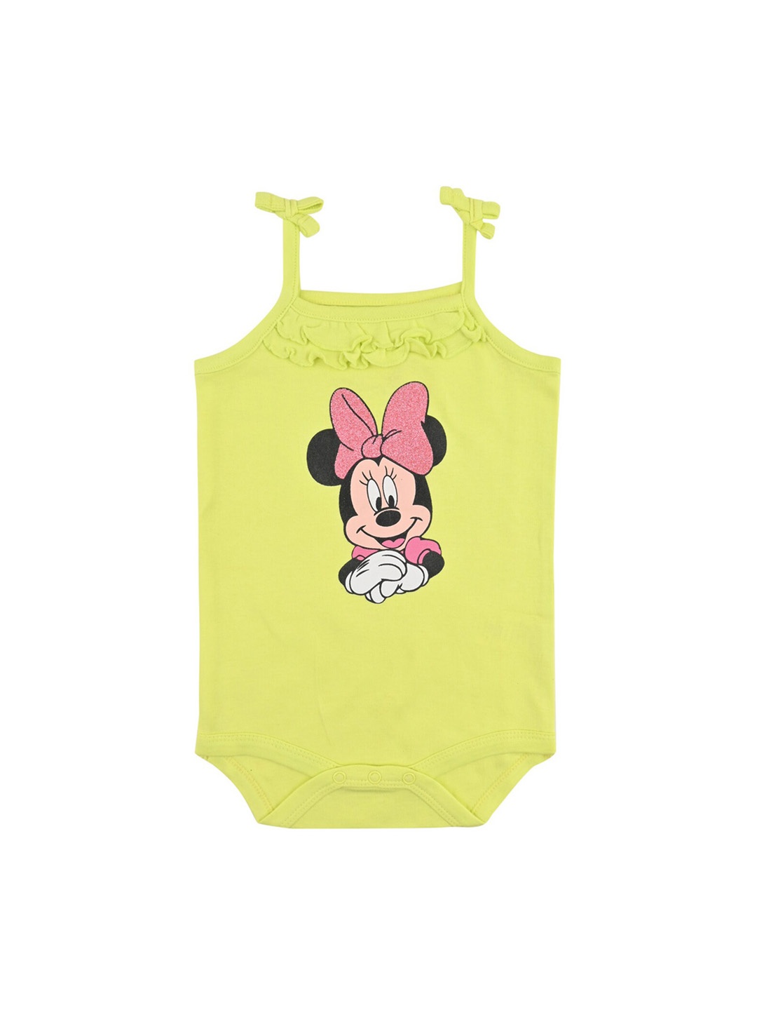 

Disney Girls Graphic Printed Pure Cotton Rompers 180 GSM, Yellow