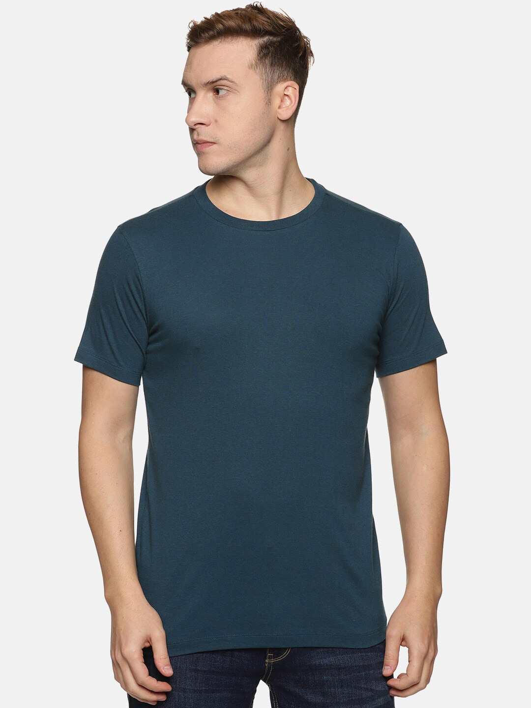 

Tailor & Circus Men Round Neck Short Sleeves T-shirt, Blue