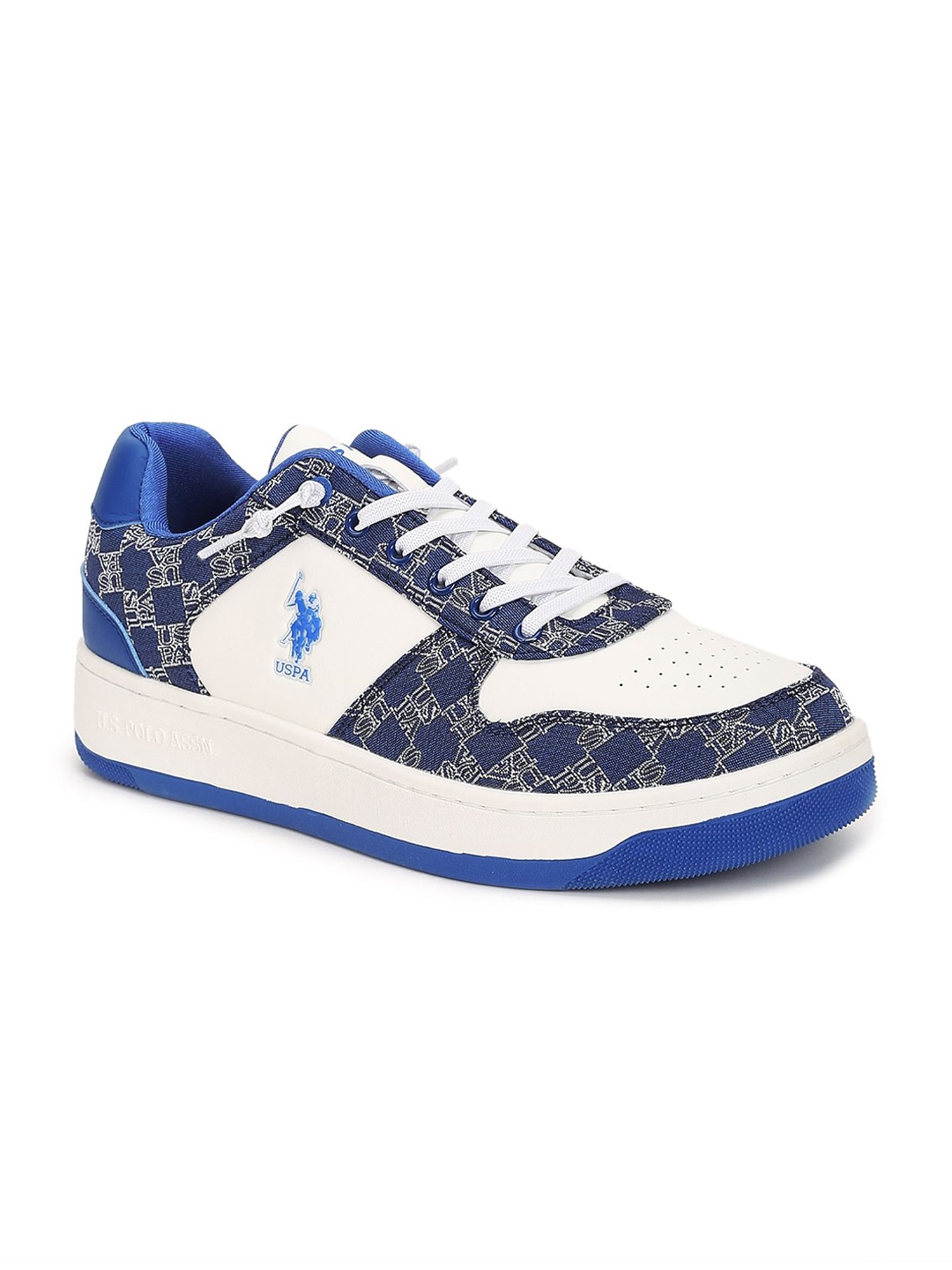 

U.S. Polo Assn. Men Printed Lace-Up Sneakers, Navy blue