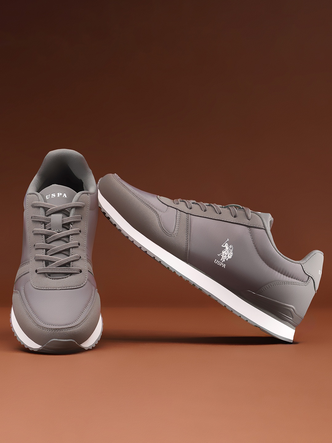 

U.S. Polo Assn. Men Regon Retro Sneakers, Grey