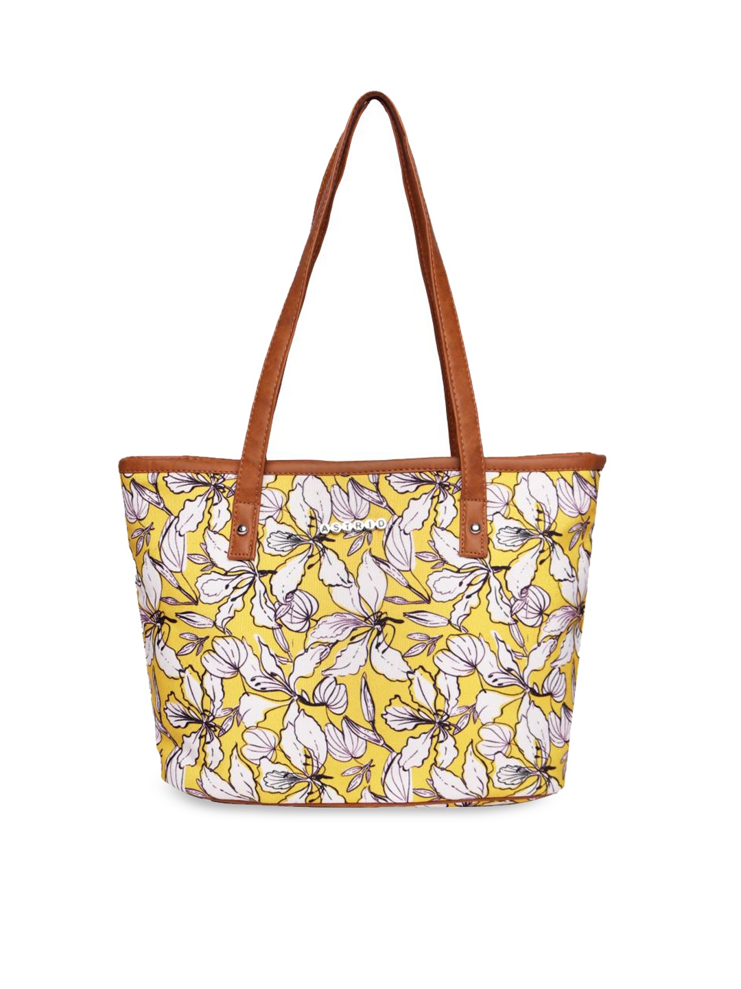 

ASTRID Floral printed Shoulder Bag, Yellow