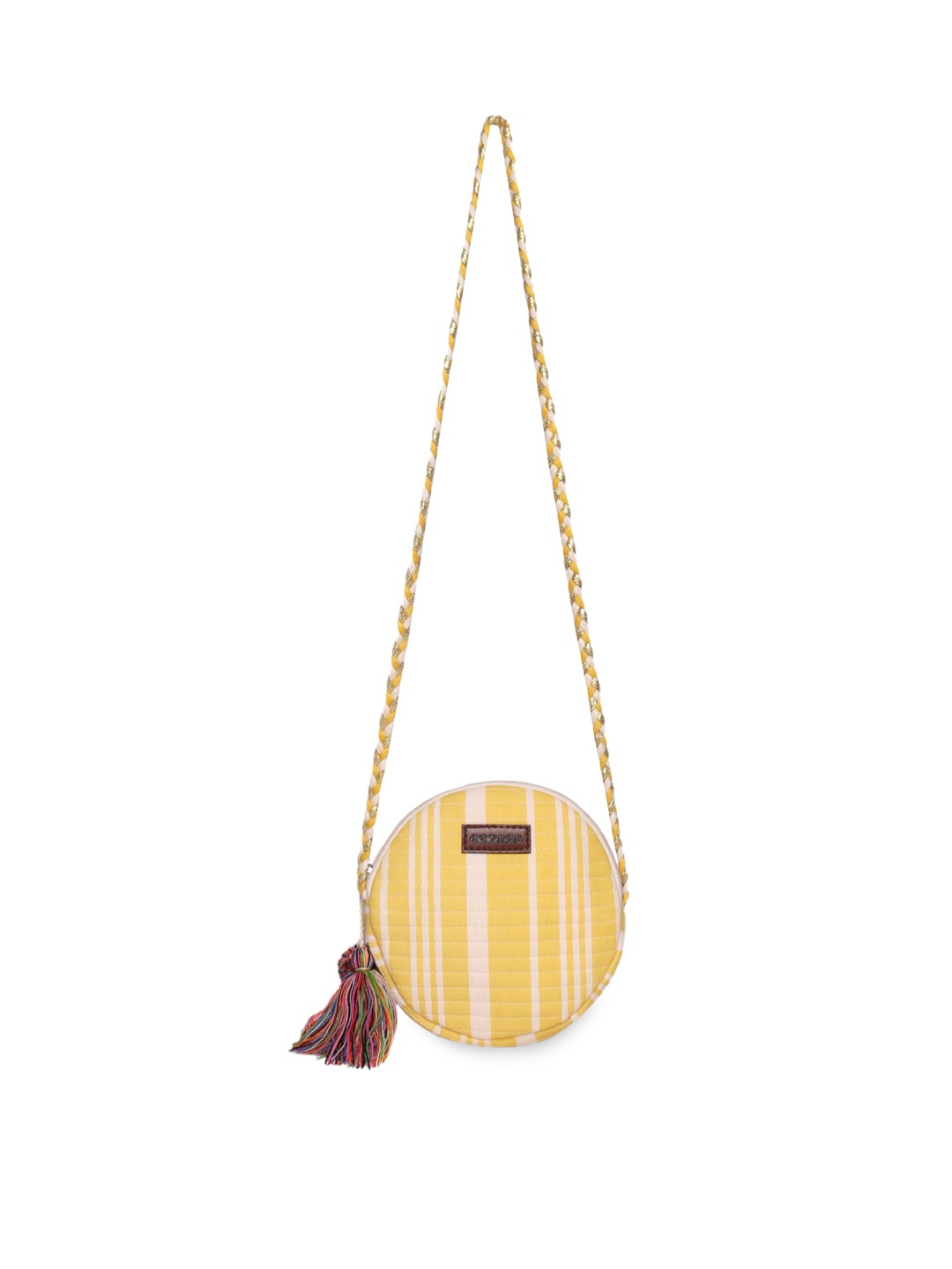 

ASTRID Quilted Round Sling Bag with Quilted, Yellow