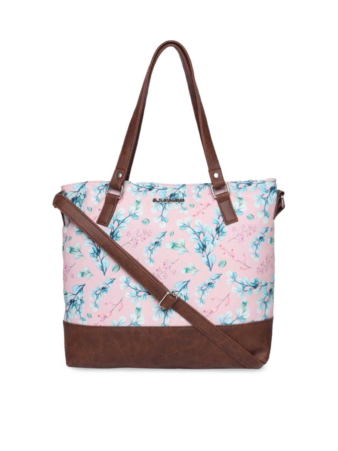 

ASTRID Floral Printed Shopper Tote Bag, Pink