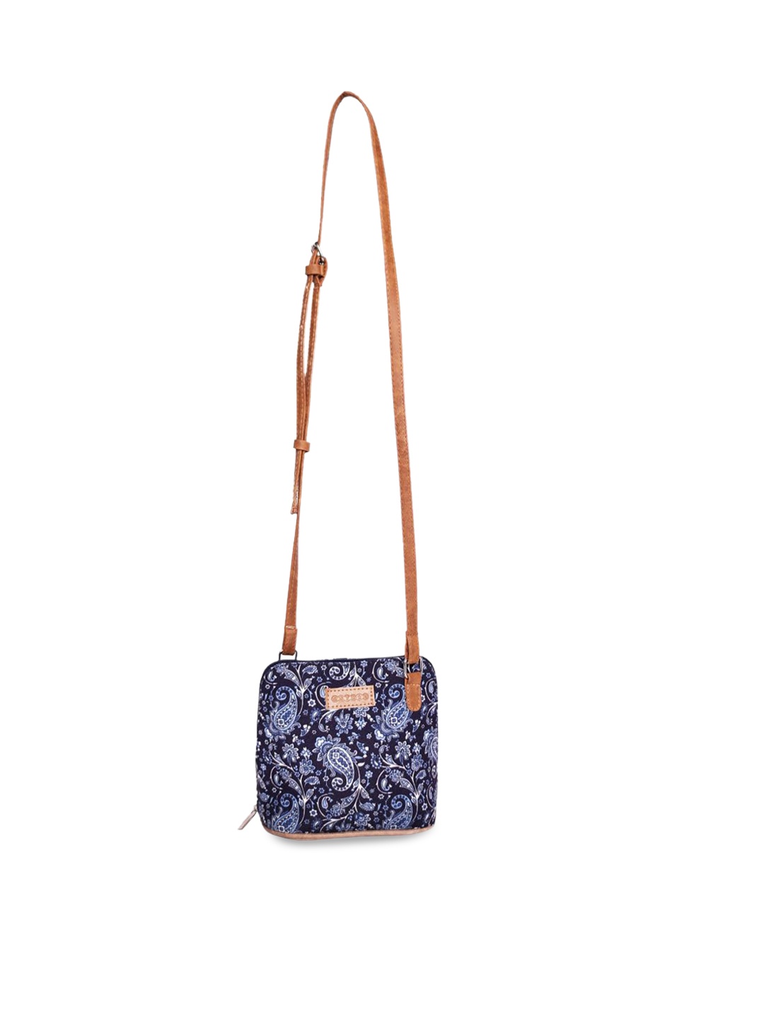 

ASTRID Floral Printed Bucket Sling Bag, Blue