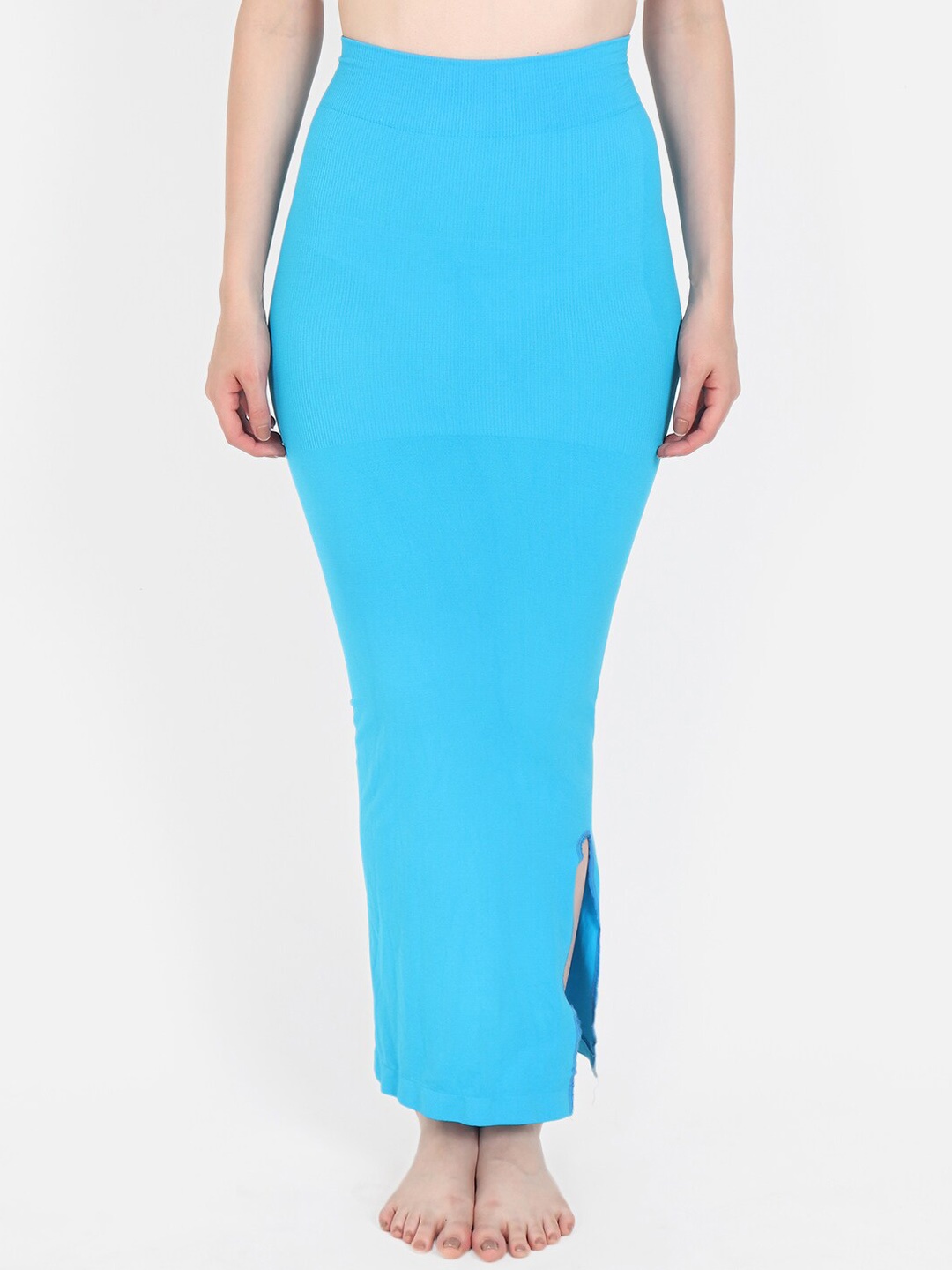 

Beau Design Knitted Saree Shapewear, Turquoise blue