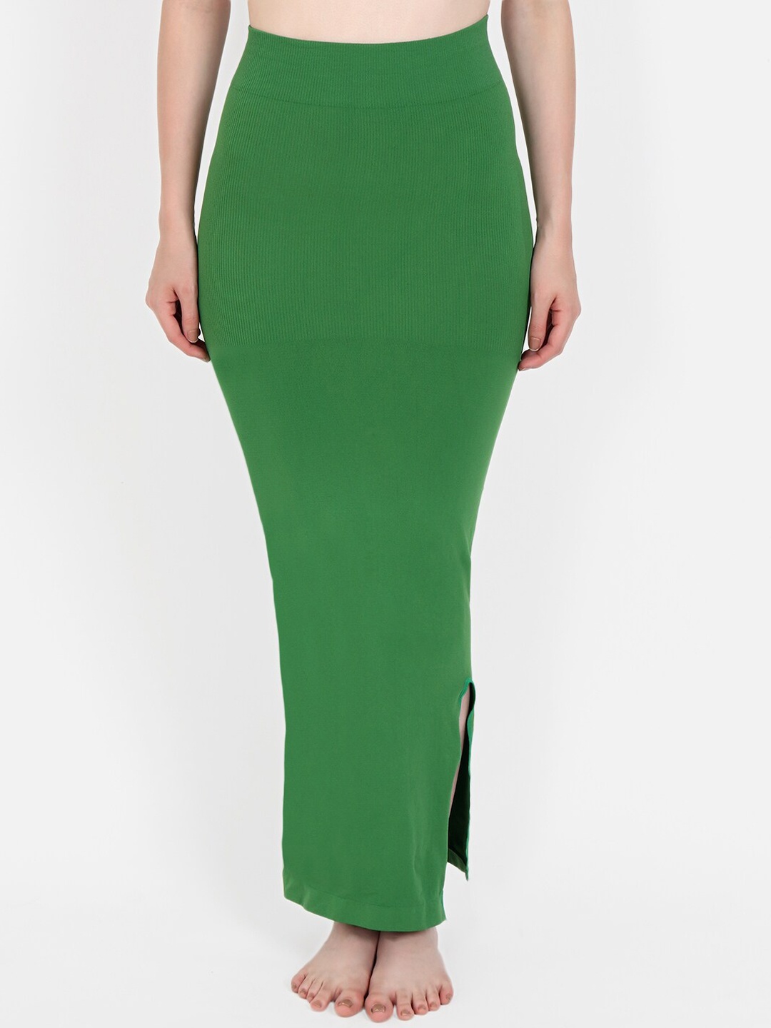 

Beau Design Knitted Saree Shapewear, Green
