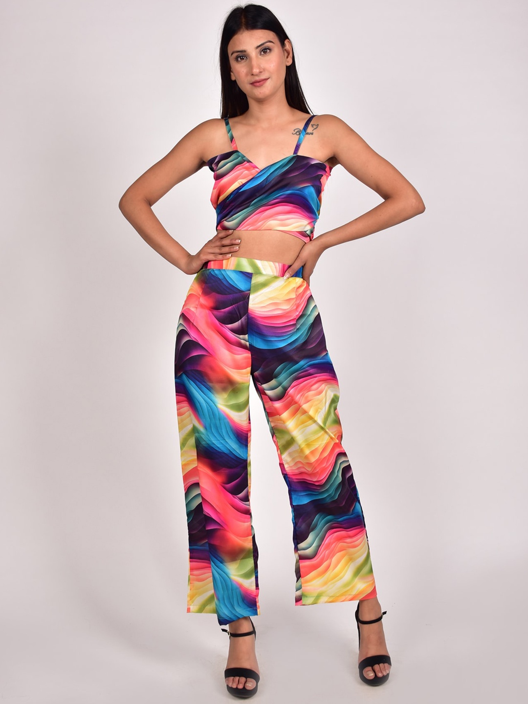 

Rajoria Instyle Women Printed Beach Cover-Up Dress, Black