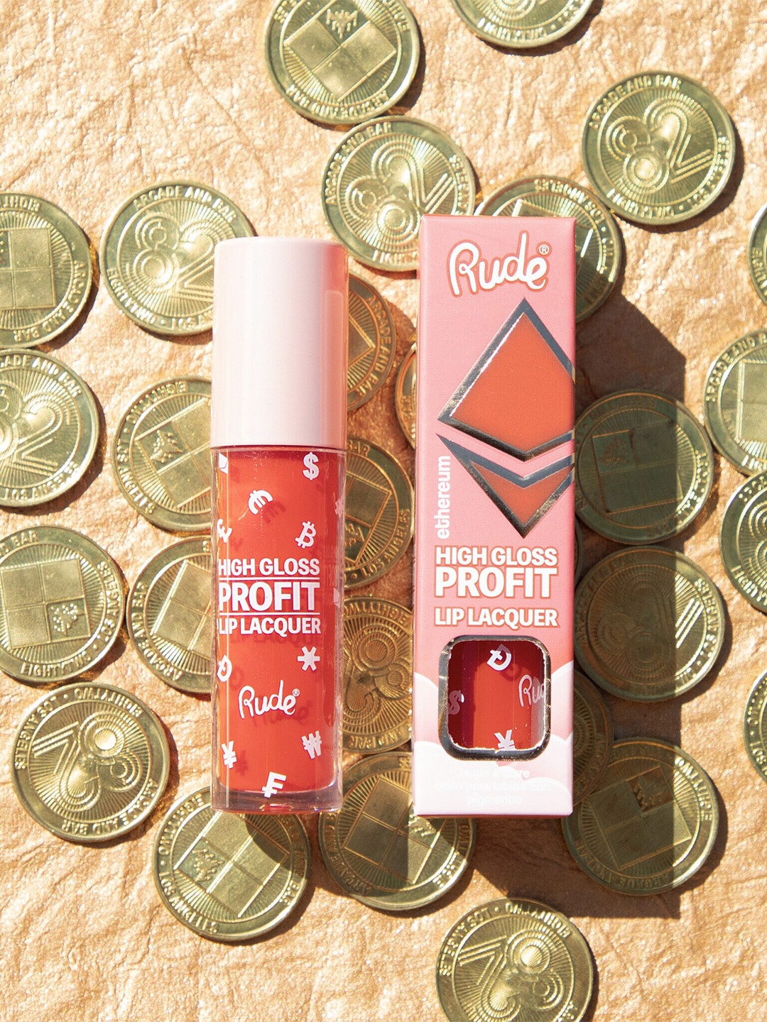 

Rude Cosmetics High Gloss Profit Lip Lacquer 4 g- Ethereum, Red