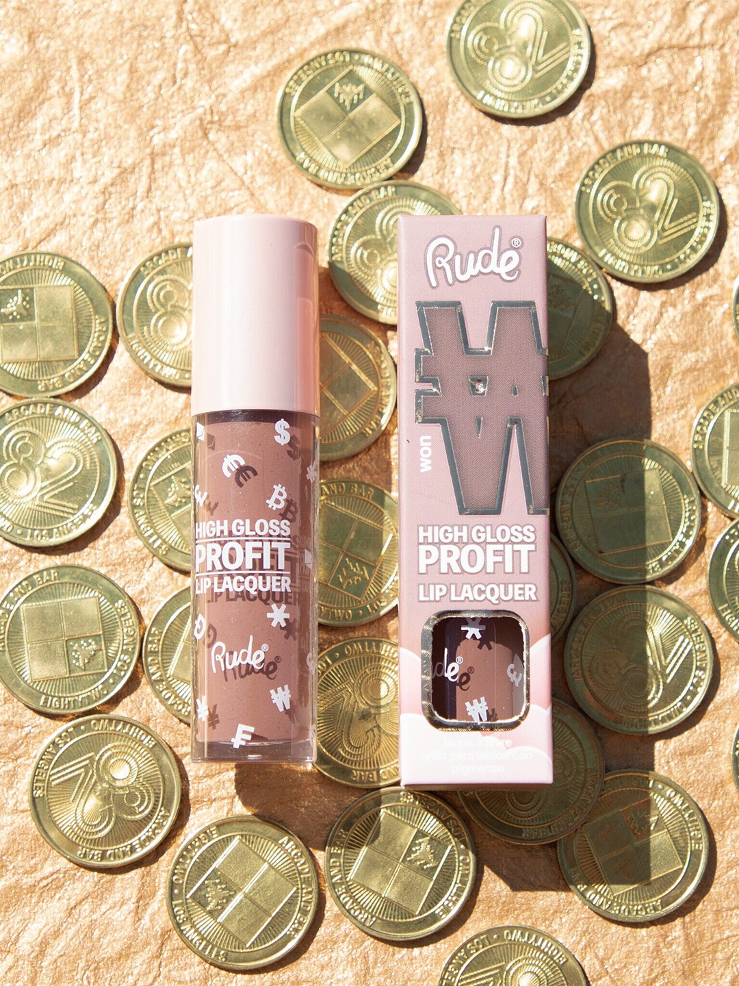 

Rude Cosmetics High Gloss Profit Lip Lacquer 4 ml - Won, Brown