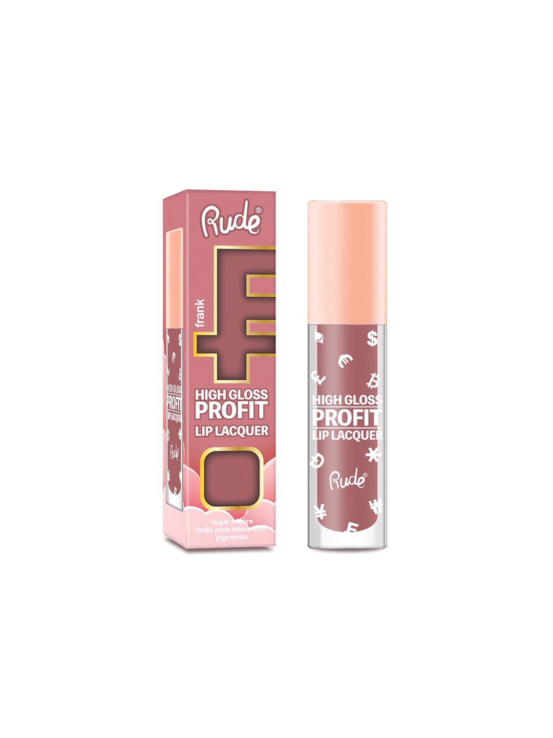 

Rude Cosmetics High Gloss Profit Lip Lacquer 4 ml - Frank, Pink