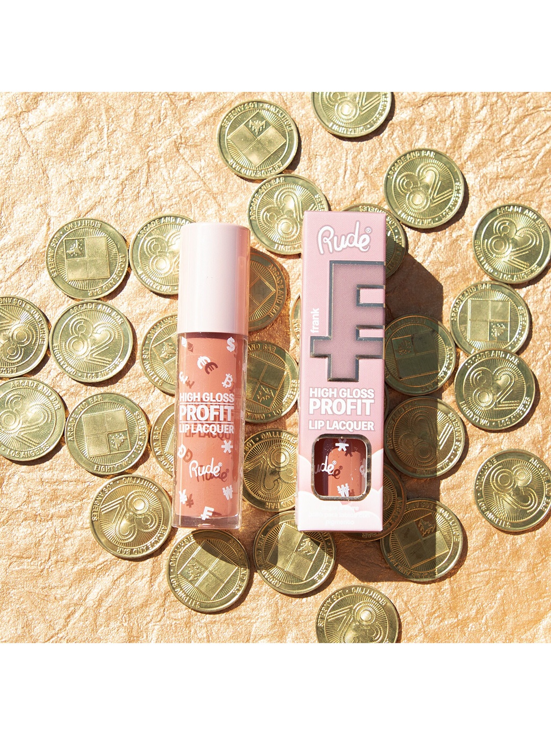 

Rude Cosmetics High Gloss Profit Lip Lacquer 4 ml - Nudist, Brown