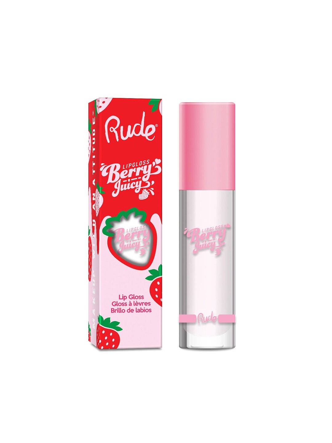 

Rude Cosmetics Berry Juicy Lip Gloss - 4ml - Pure, Transparent