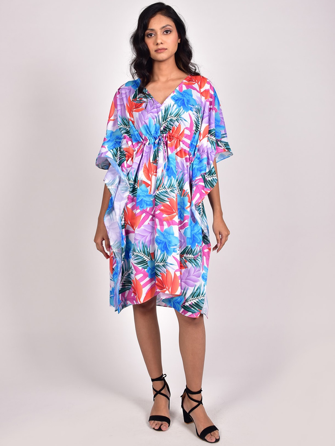 

Rajoria Instyle Women Printed Kaftan Beach Cover-Up Dress, Blue