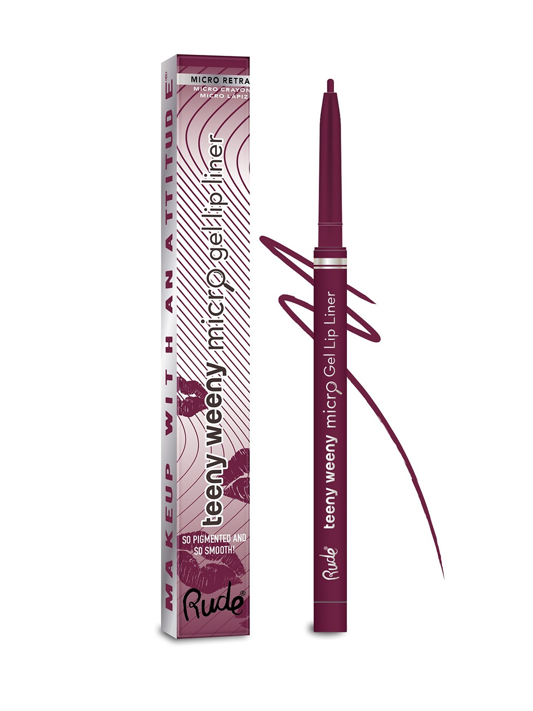 

Rude Cosmetics Teeny Weeny Micro Gel Lip Liner - Temptation, Purple