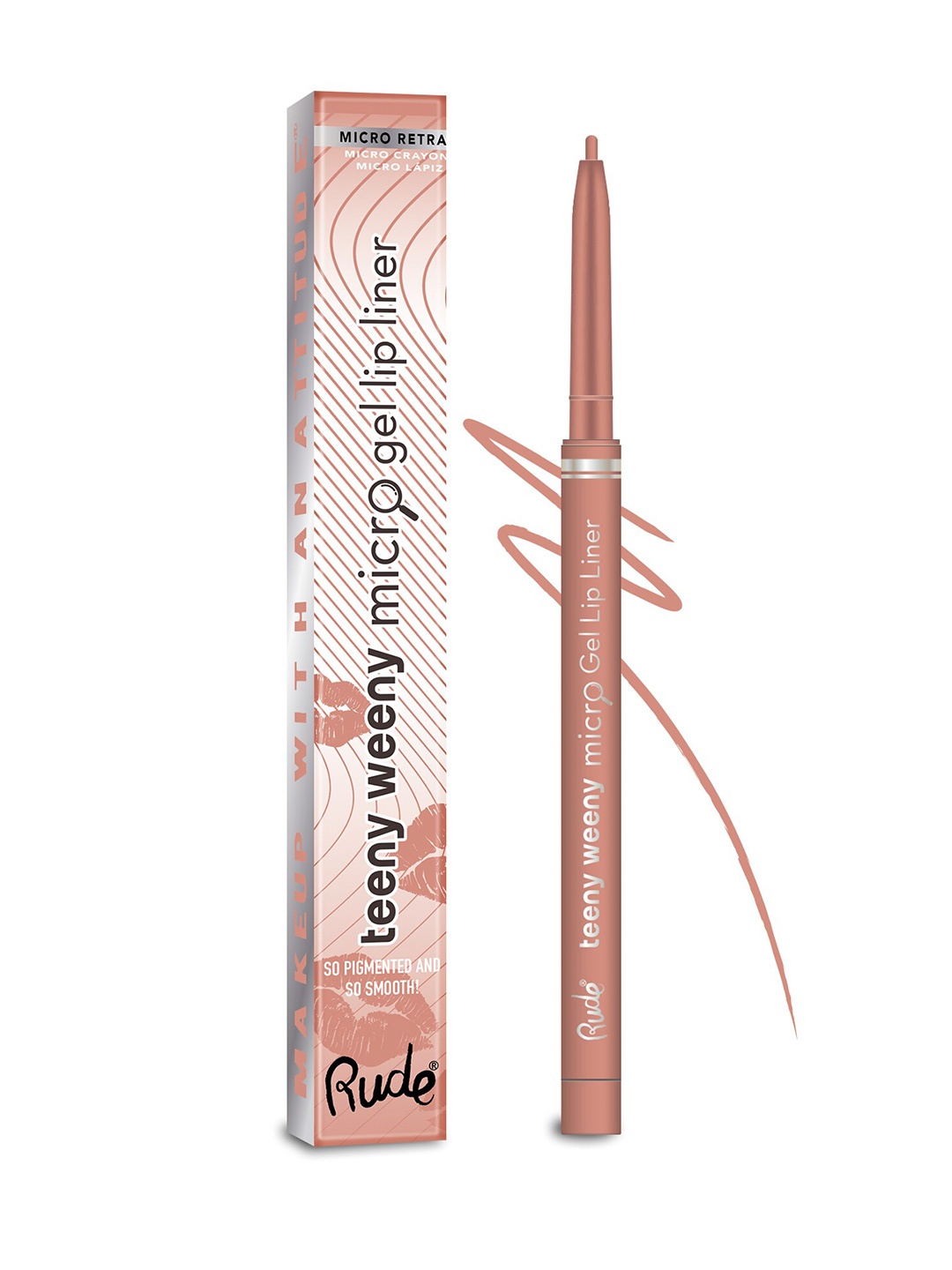 

Rude Cosmetics Teeny Weeny Micro Gel Lip Liner - Simply Nude, Pink