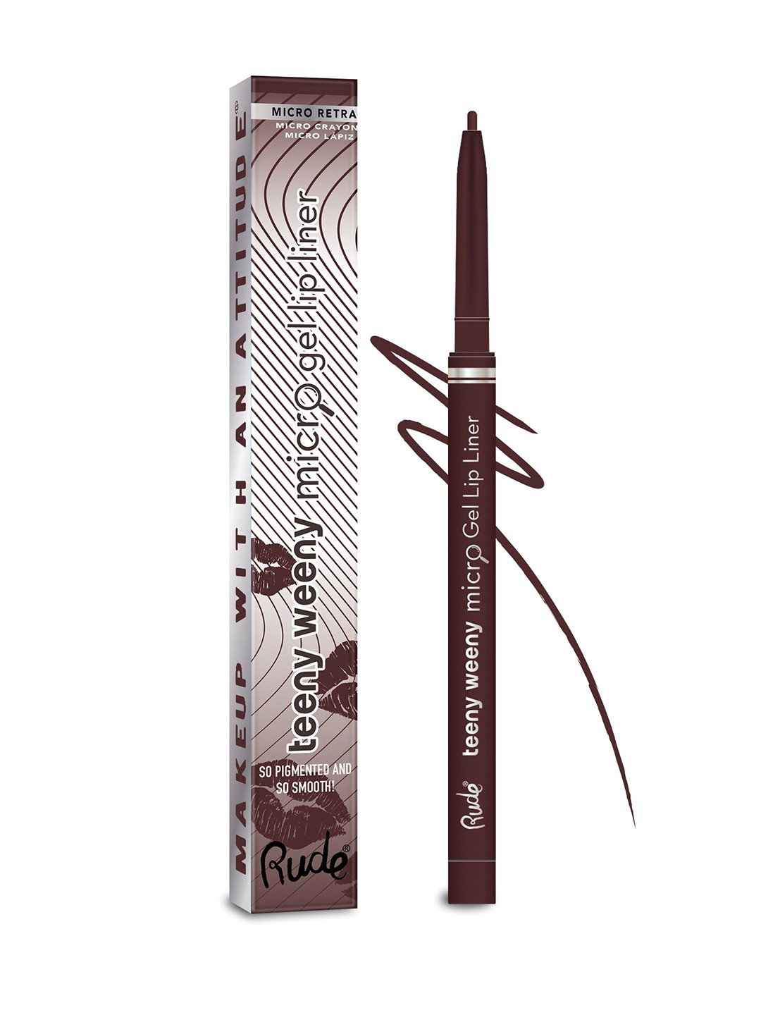 

Rude Cosmetics Teeny Weeny Micro Gel Lip Liner - Get Some, Brown