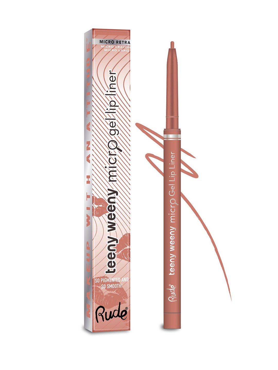 

Rude Cosmetics Teeny Weeny Micro Gel Lip Liner - She's Basic, Pink