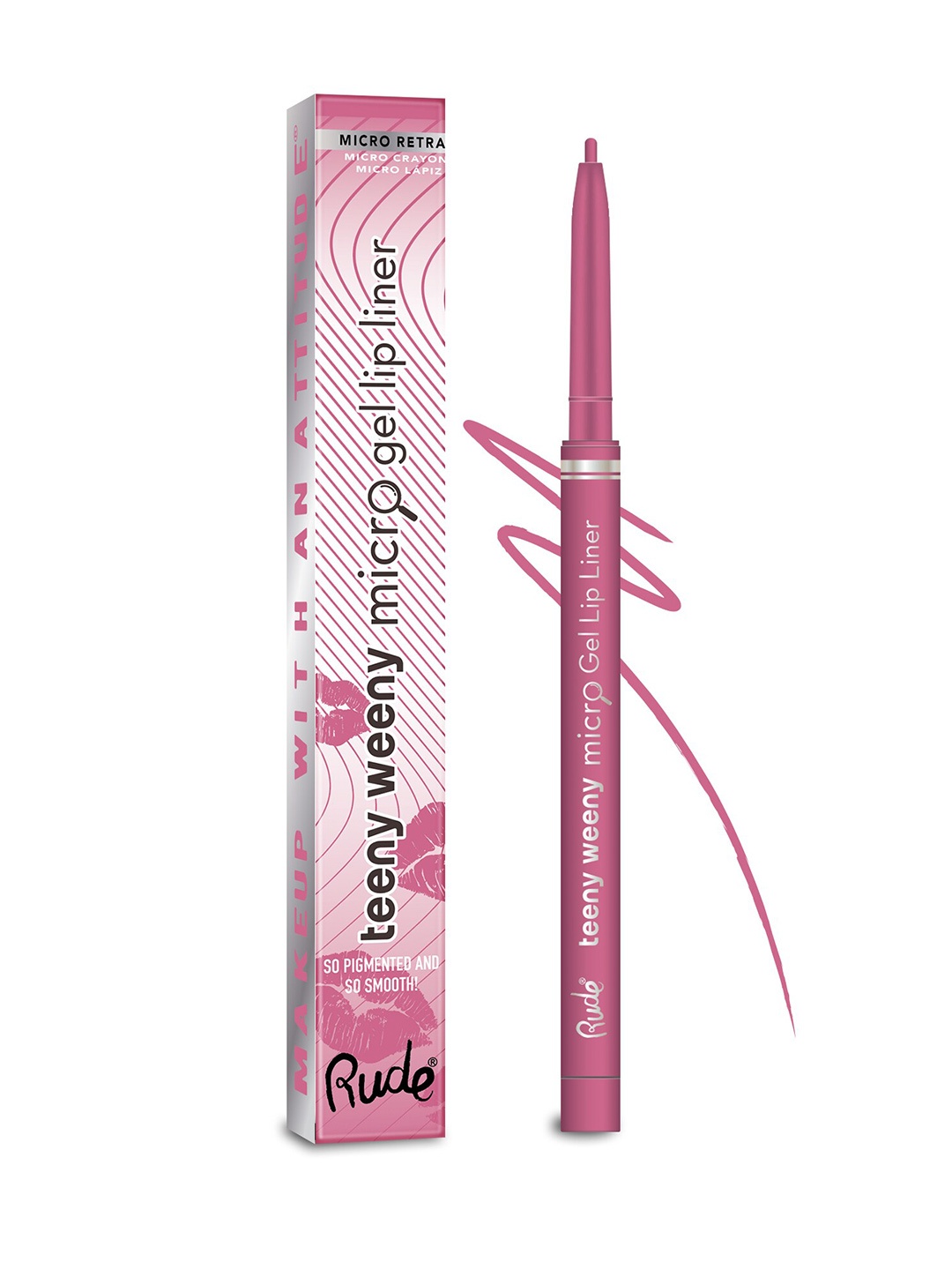 

Rude Cosmetics Teeny Weeny Micro Gel Lip Liner - I'm A Flirt, Pink