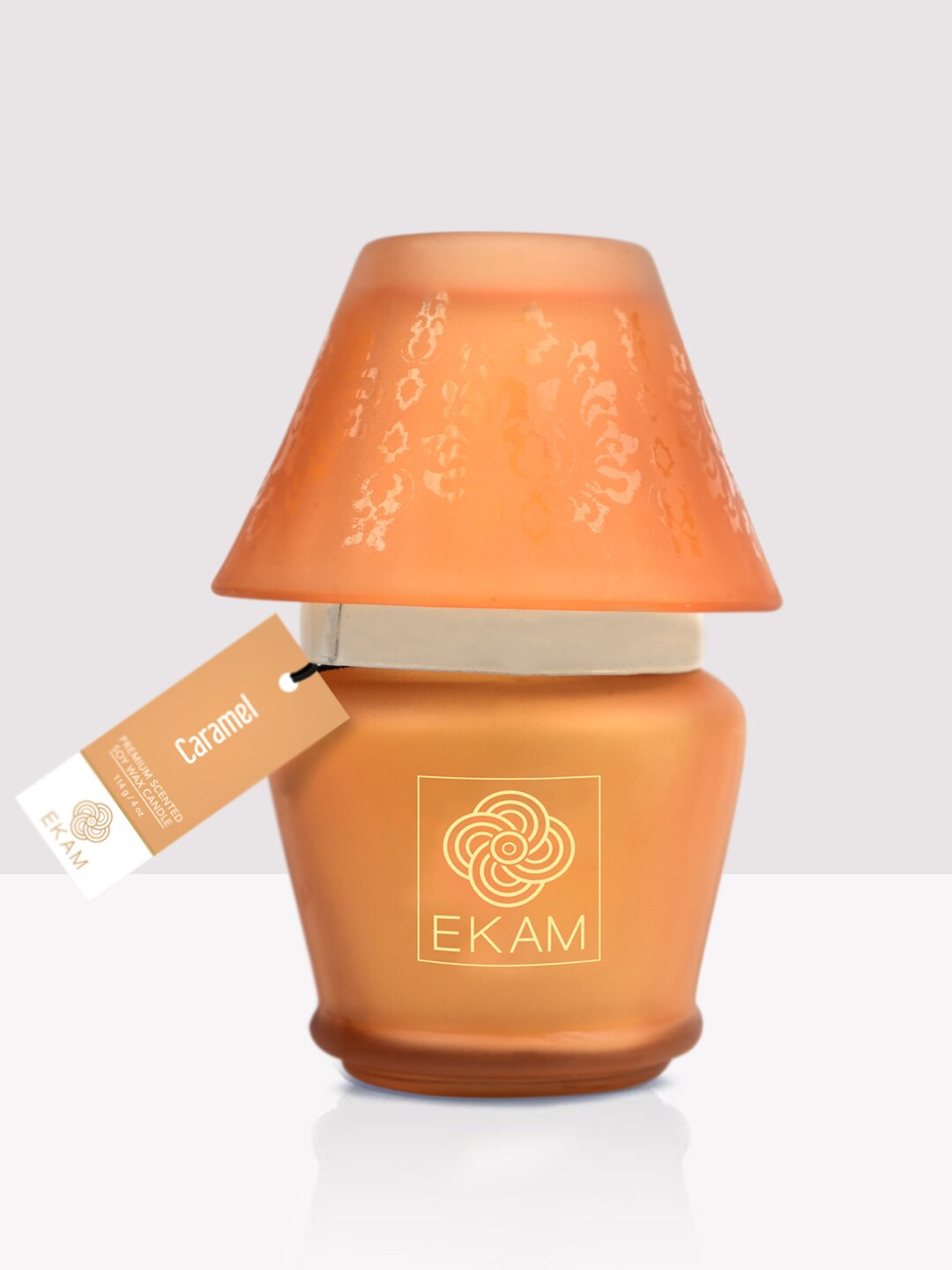 

Ekam Orange-Colored Caramel Lampshade Scented Candle