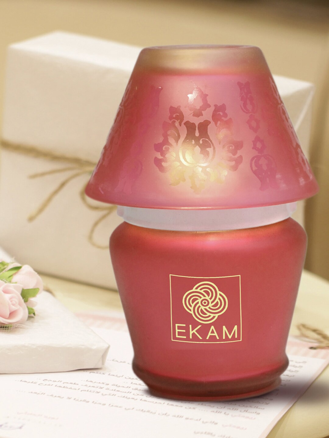 

Ekam Lampshade Pink Rose Scented Candle