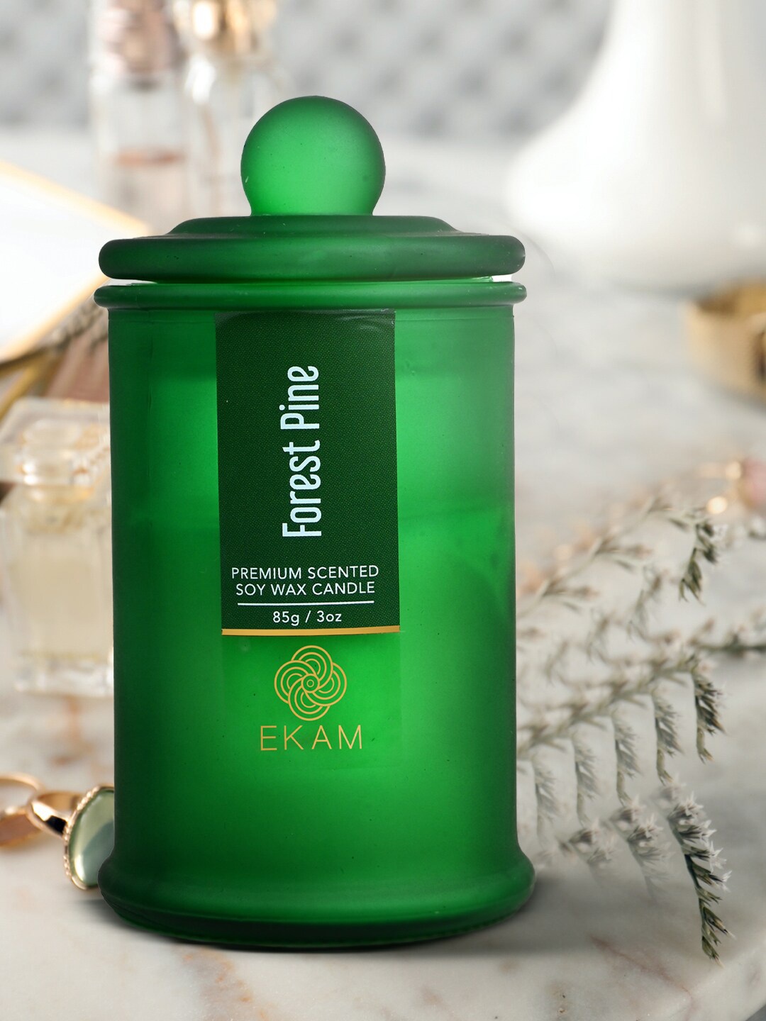 

Ekam Apothecary Green Forest Pine Jar Scented Candle