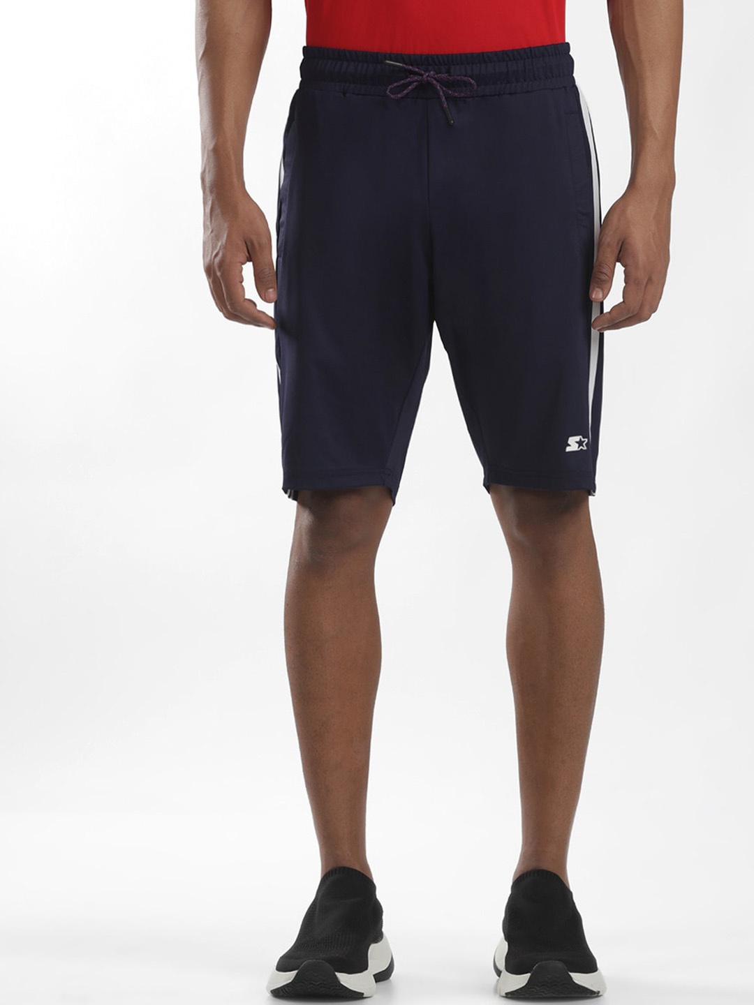 

STARTER Men Mid Rise Slim Fit Sports Shorts, Navy blue